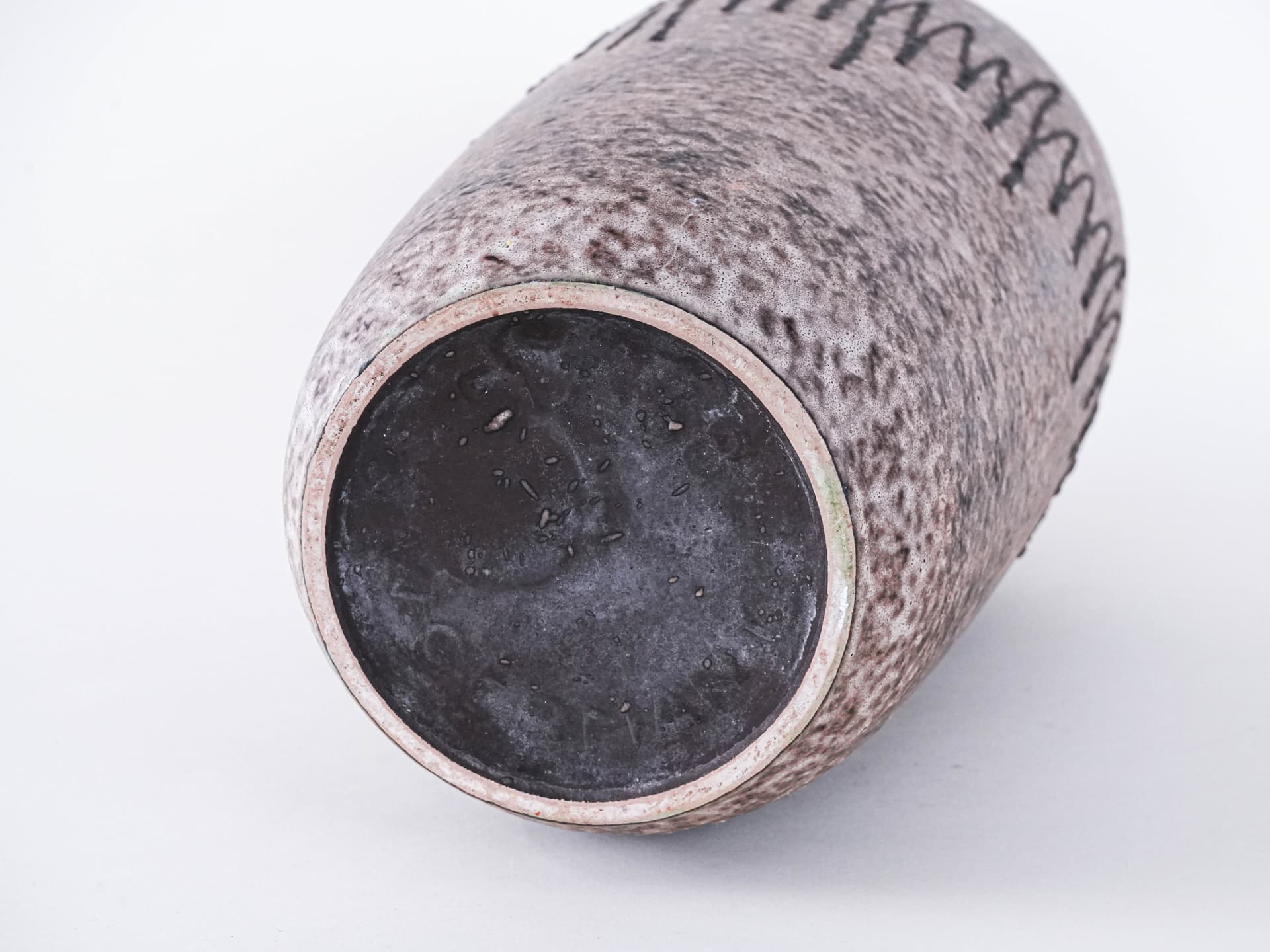 Wazon Fat Lava 517-38, beżowy, ceramika, Niemcy, lata 60. - 262251