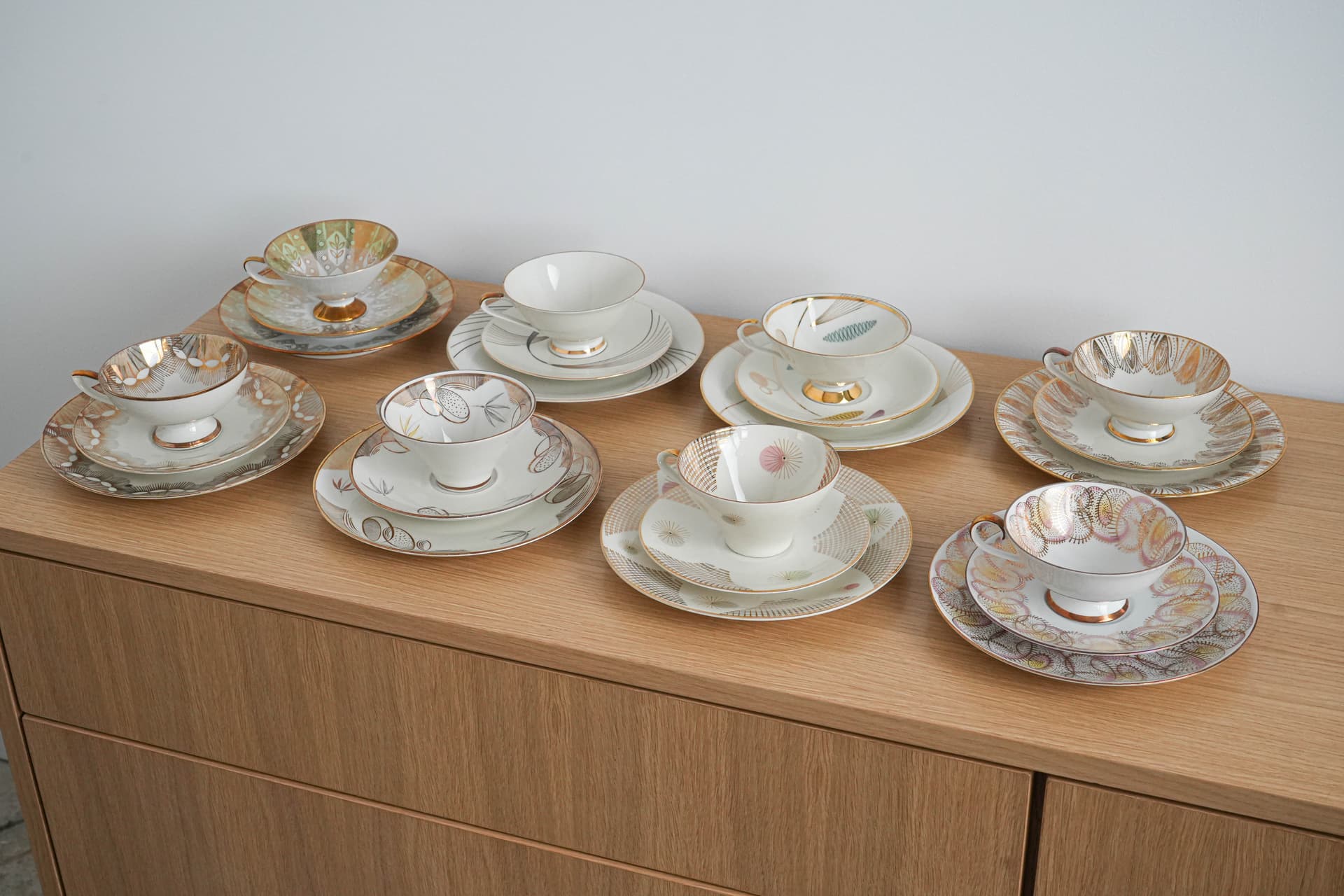 Filiżanka art déco, porcelana biała, Niemcy, lata 40. - 262277
