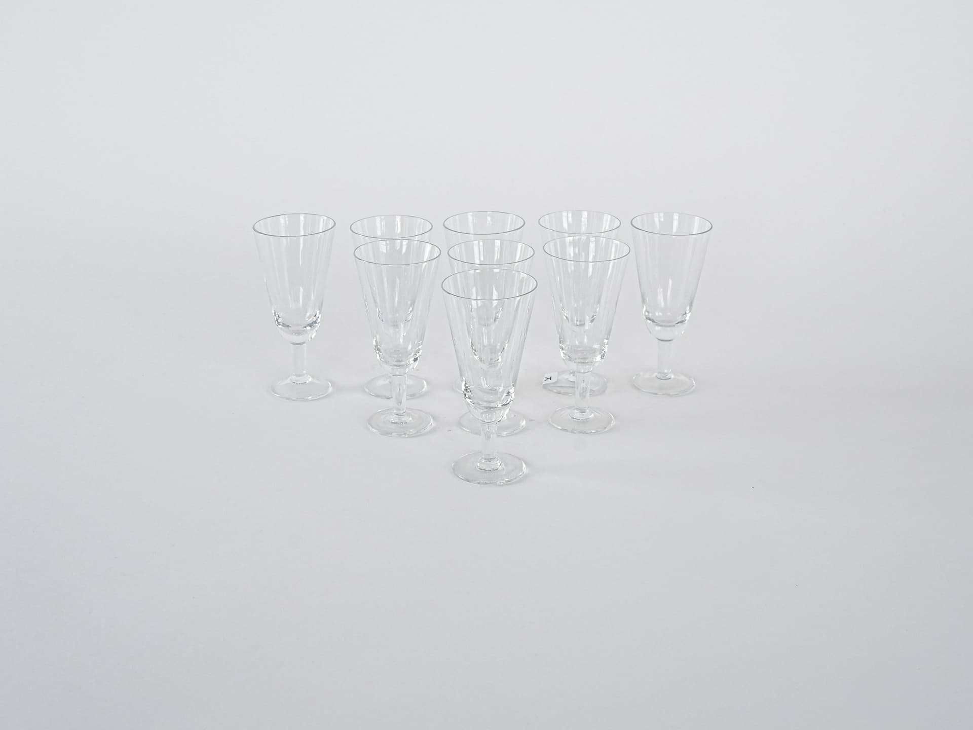 Komplet kieliszków, kryształ transparentny, Dania, lata 70. - 262365