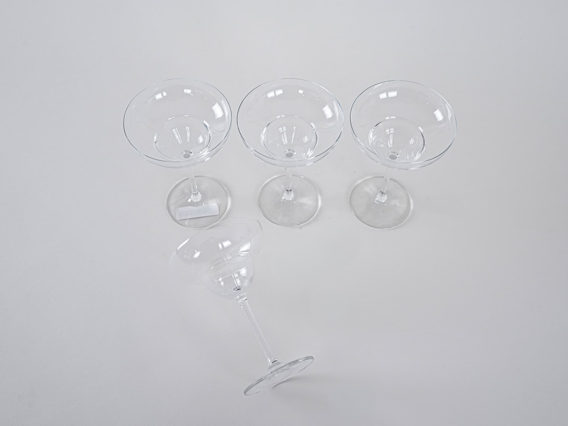 Komplet kieliszków do margarity, transparent, szkło, Dania, lata 70. - 262400