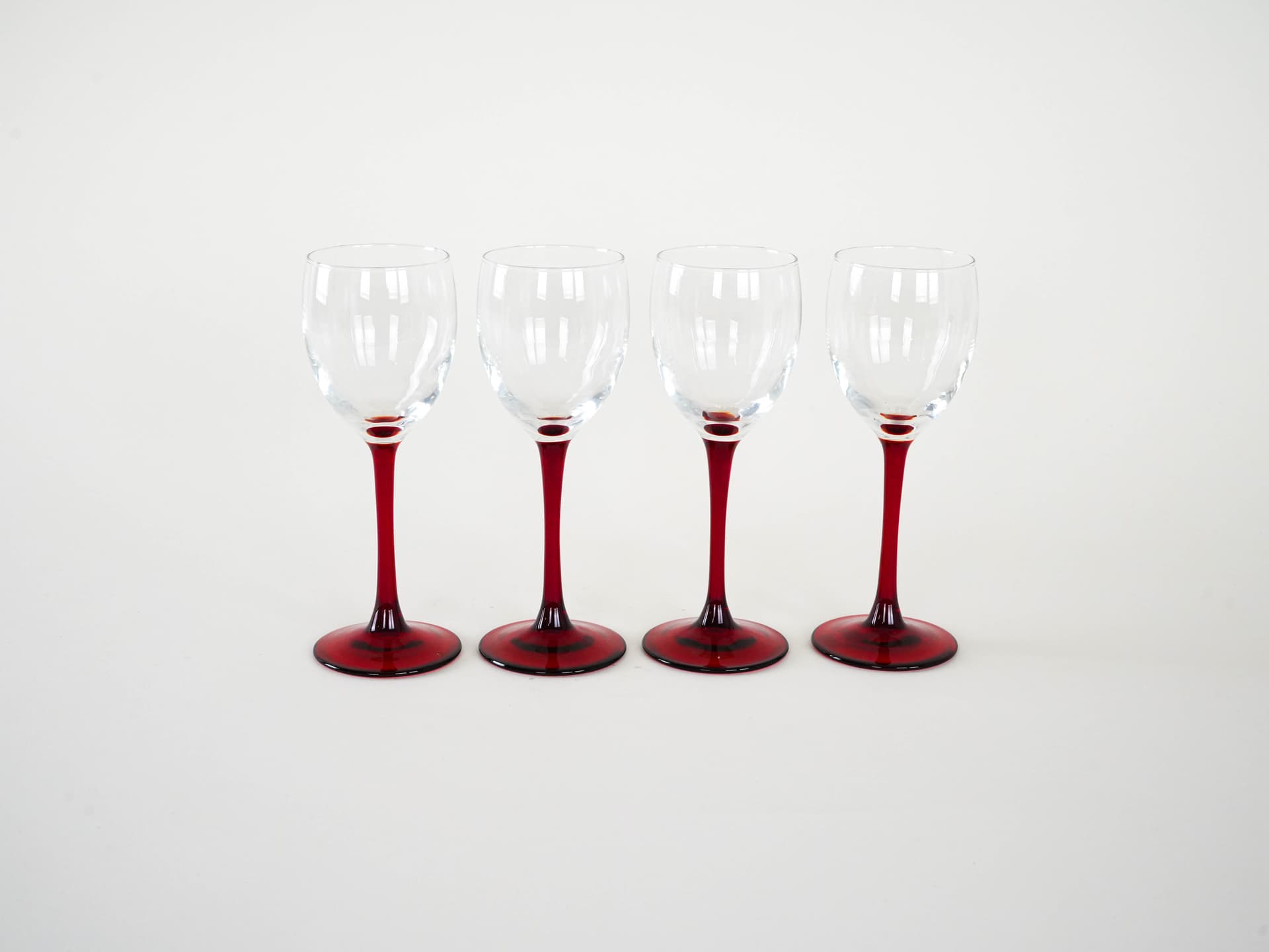 Komplet kieliszków do wina, multikolor, szkło, Dania, lata 70. - 262426