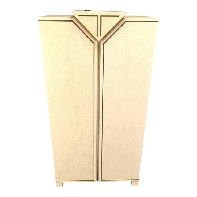 Barek, beżowy, czeczota, Włochy, lata 70. - WYMIARY