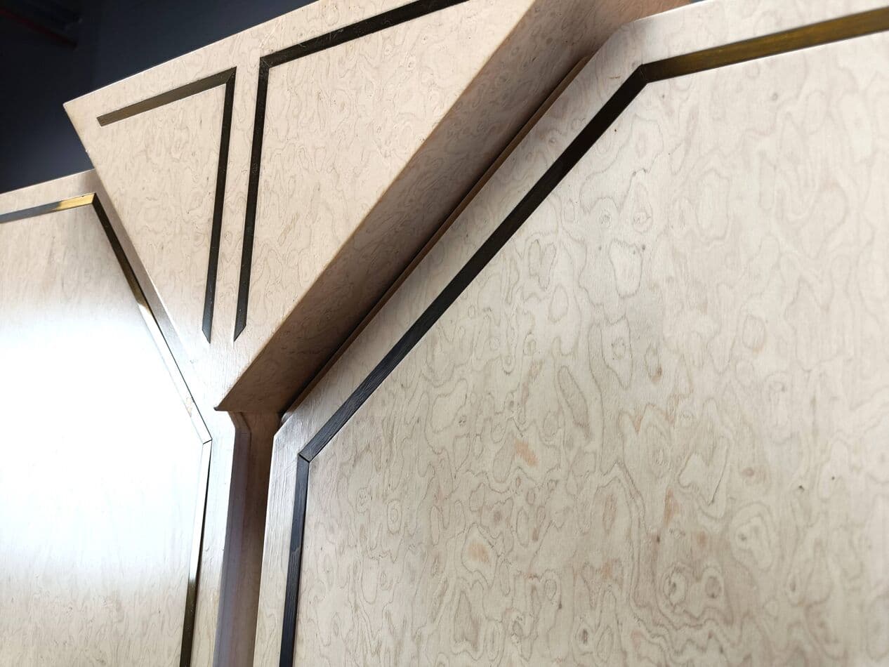 Barek, beżowy, czeczota, Włochy, lata 70. - 264098