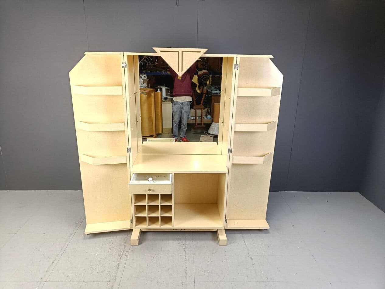 Barek, beżowy, czeczota, Włochy, lata 70. - 264099