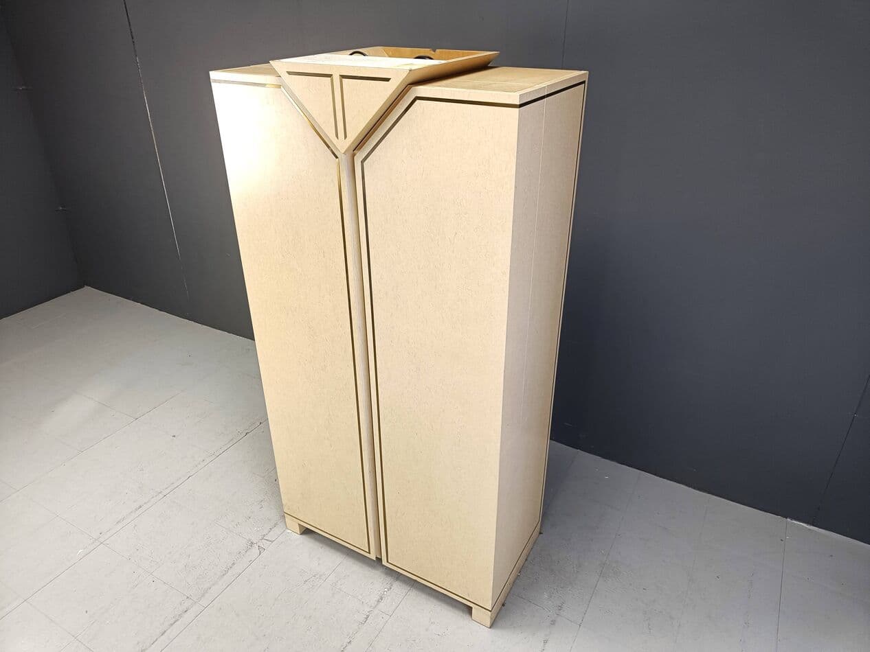 Barek, beżowy, czeczota, Włochy, lata 70. - 264097