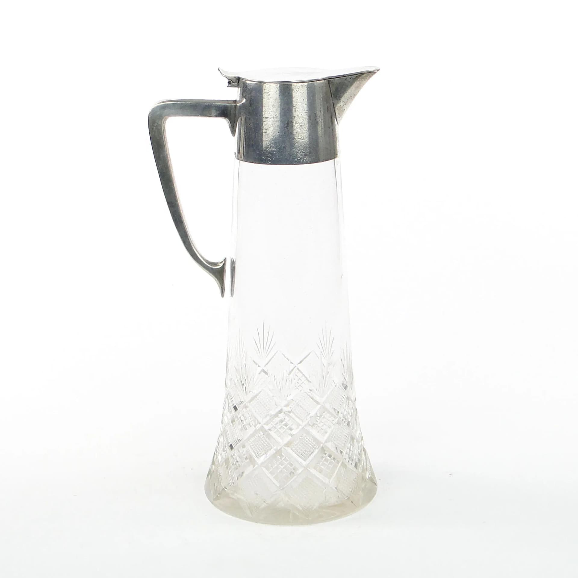 Wine Jug, Transparent Crystal, WMF, Germany, 19th c. - 19928