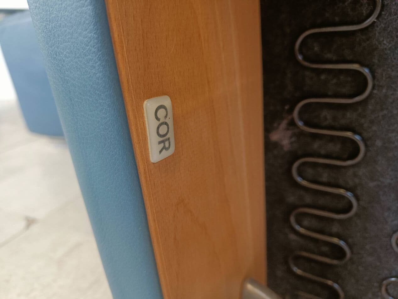 Sofa Clou, niebieska skóra, Cor, Niemcy, lata 90. - 263716
