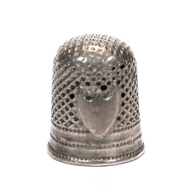 Naparstek heraldyczny, srebro, Austria, XIX wiek - WYMIARY