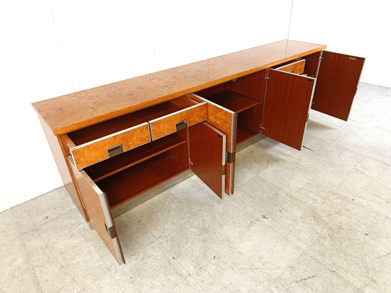 Komoda, czeczota brąz, Włochy, lata 70. - 263510