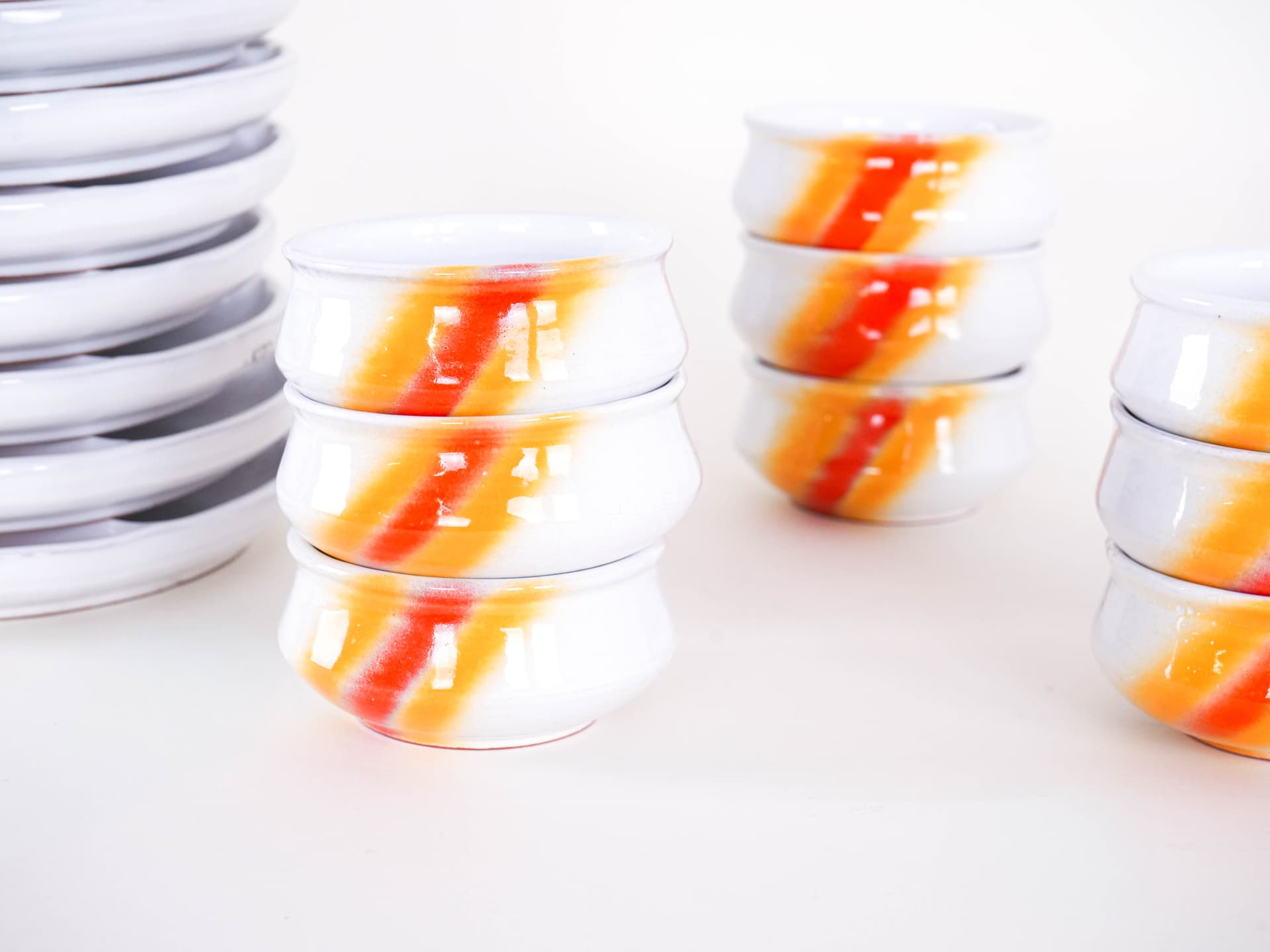 Komplet do serwowania, multikolor, ceramika, Włochy, lata 70. - 262676