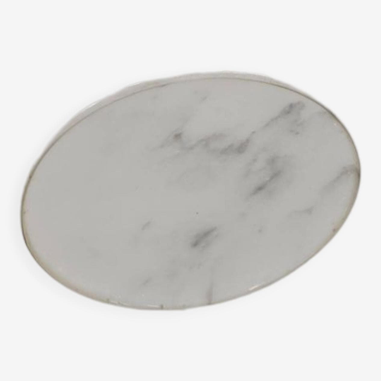 Coffee table, white marble, by A. Mangiarotti, Italy, 1970s. - 263423