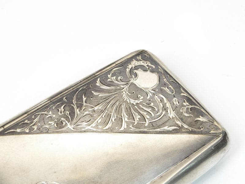 Tabakiera, srebro, niello, Austria, XIX w. - 262729