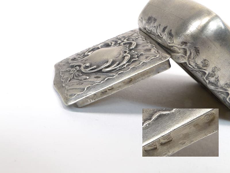 Tabakiera damska rococo, srebro, Niemcy, XIX wiek - 262740