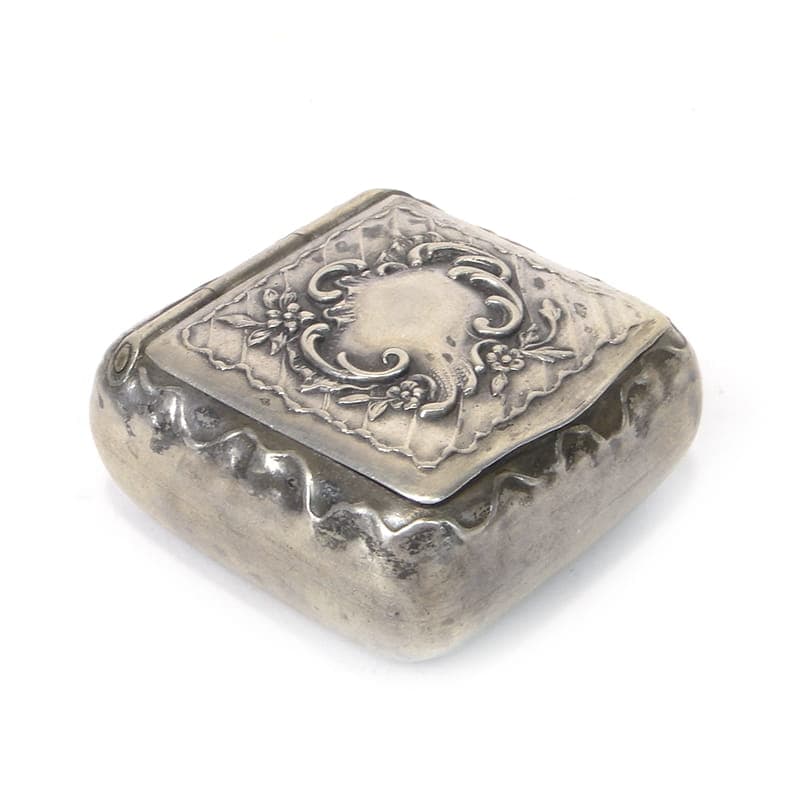 Tabakiera damska rococo, srebro, Niemcy, XIX wiek - 262742