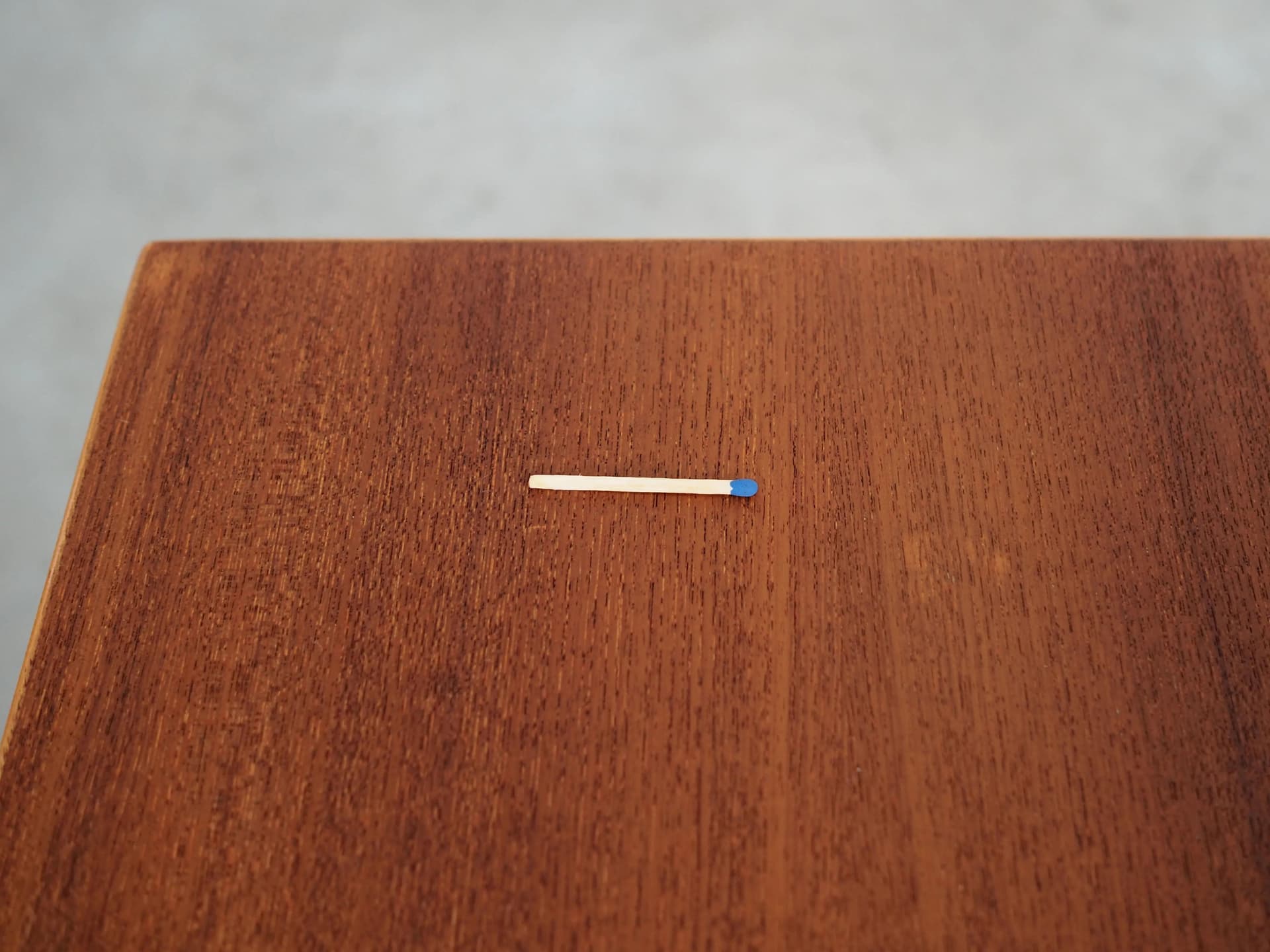 Side table, orange teak, Denmark, 1970s - 20016