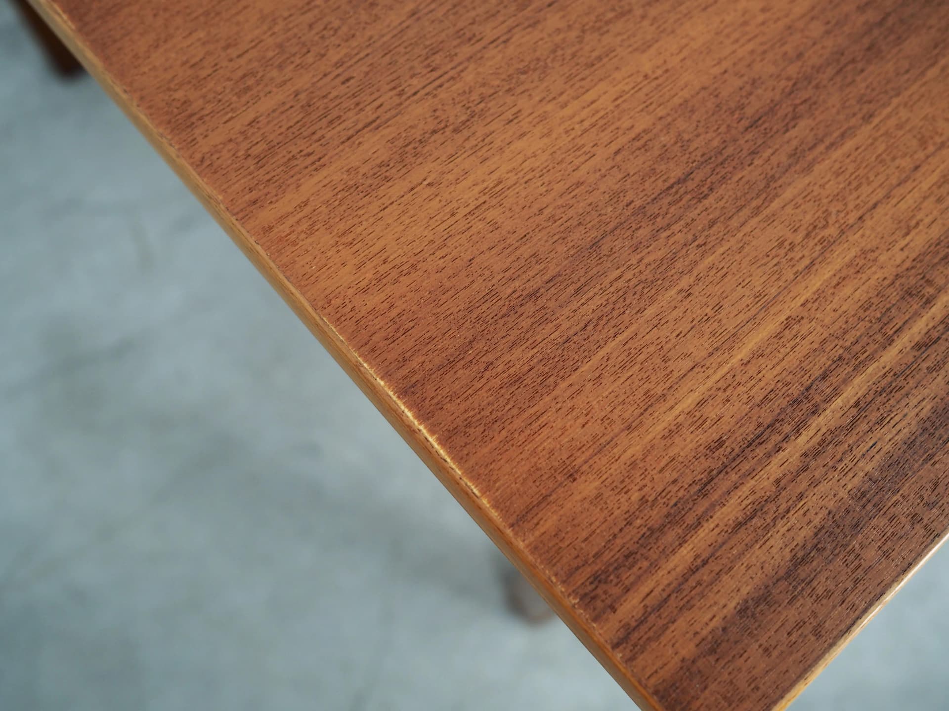 Side table, orange teak, Denmark, 1970s - 20020