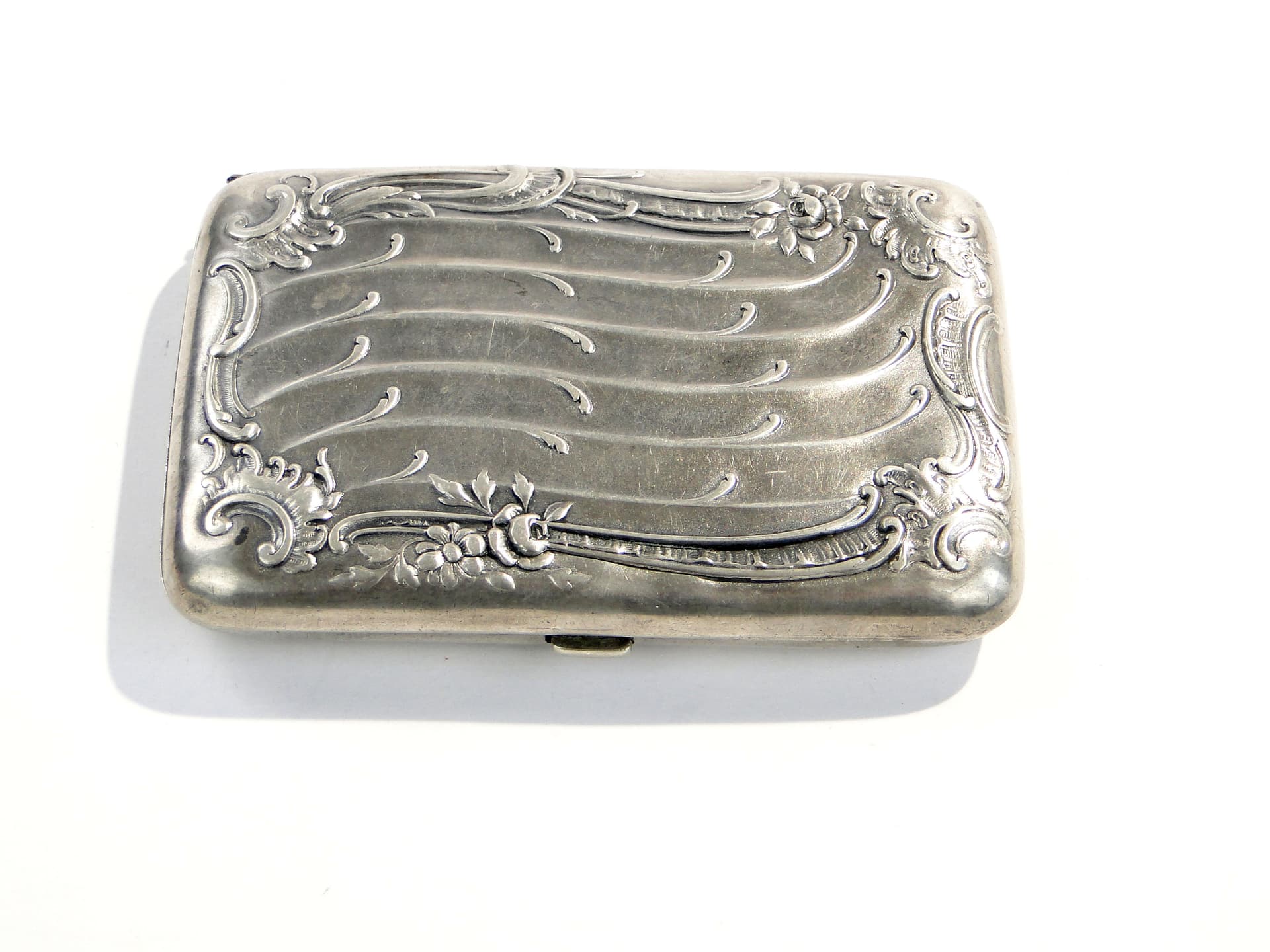 Papierośnica secesyjna, srebro, Austria, początek XX w. - 262776