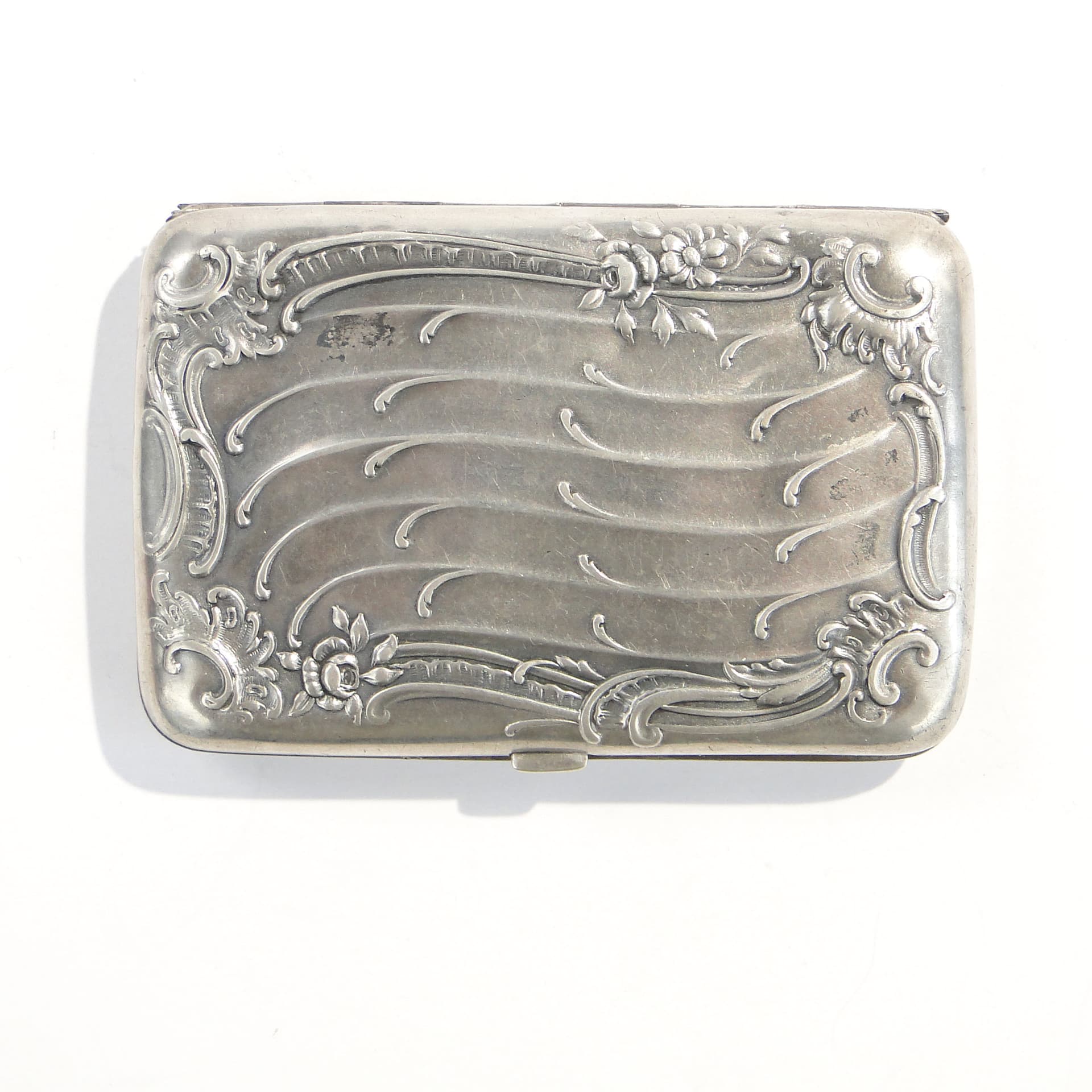 Papierośnica secesyjna, srebro, Austria, początek XX w. - 262774