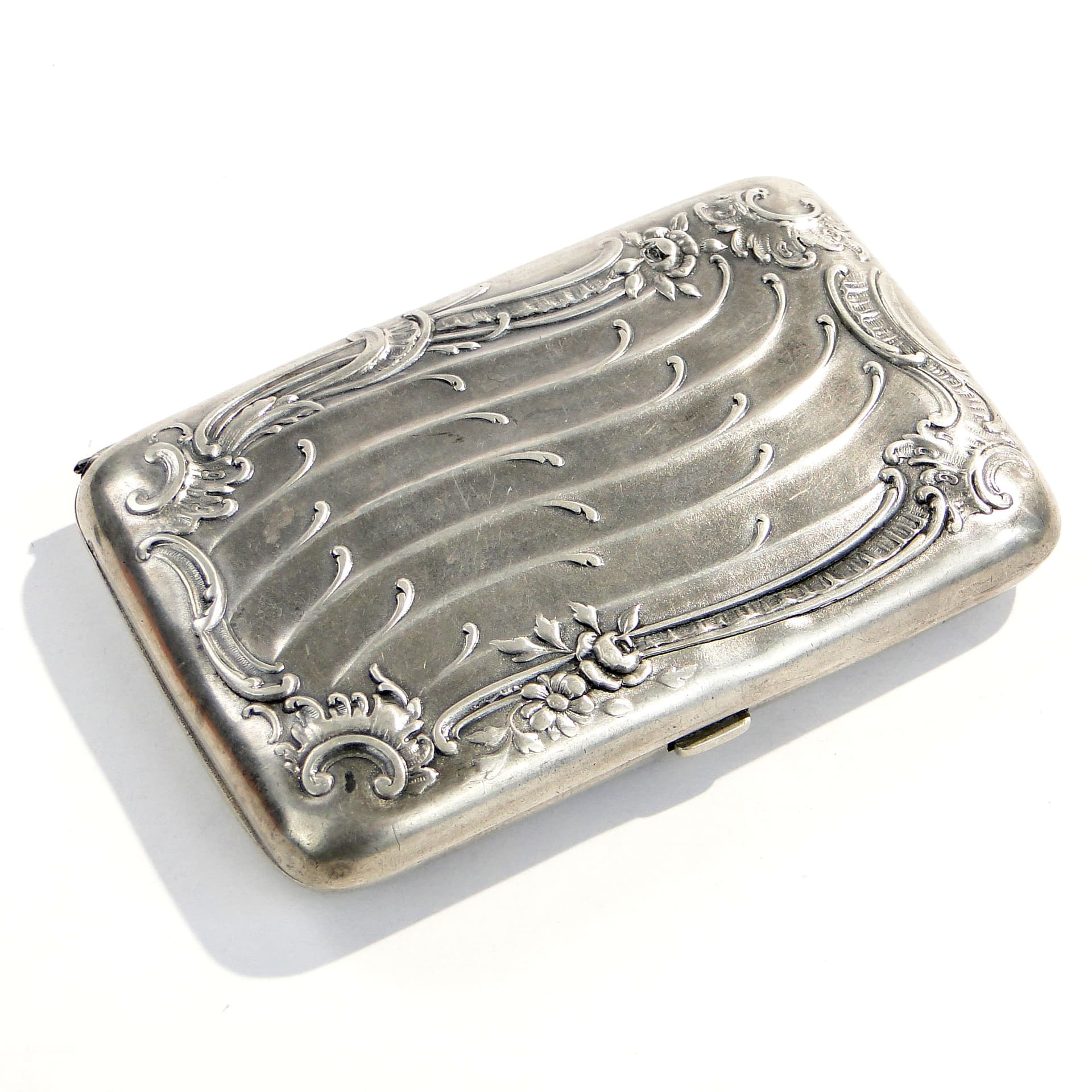 Papierośnica secesyjna, srebro, Austria, początek XX w. - 262777