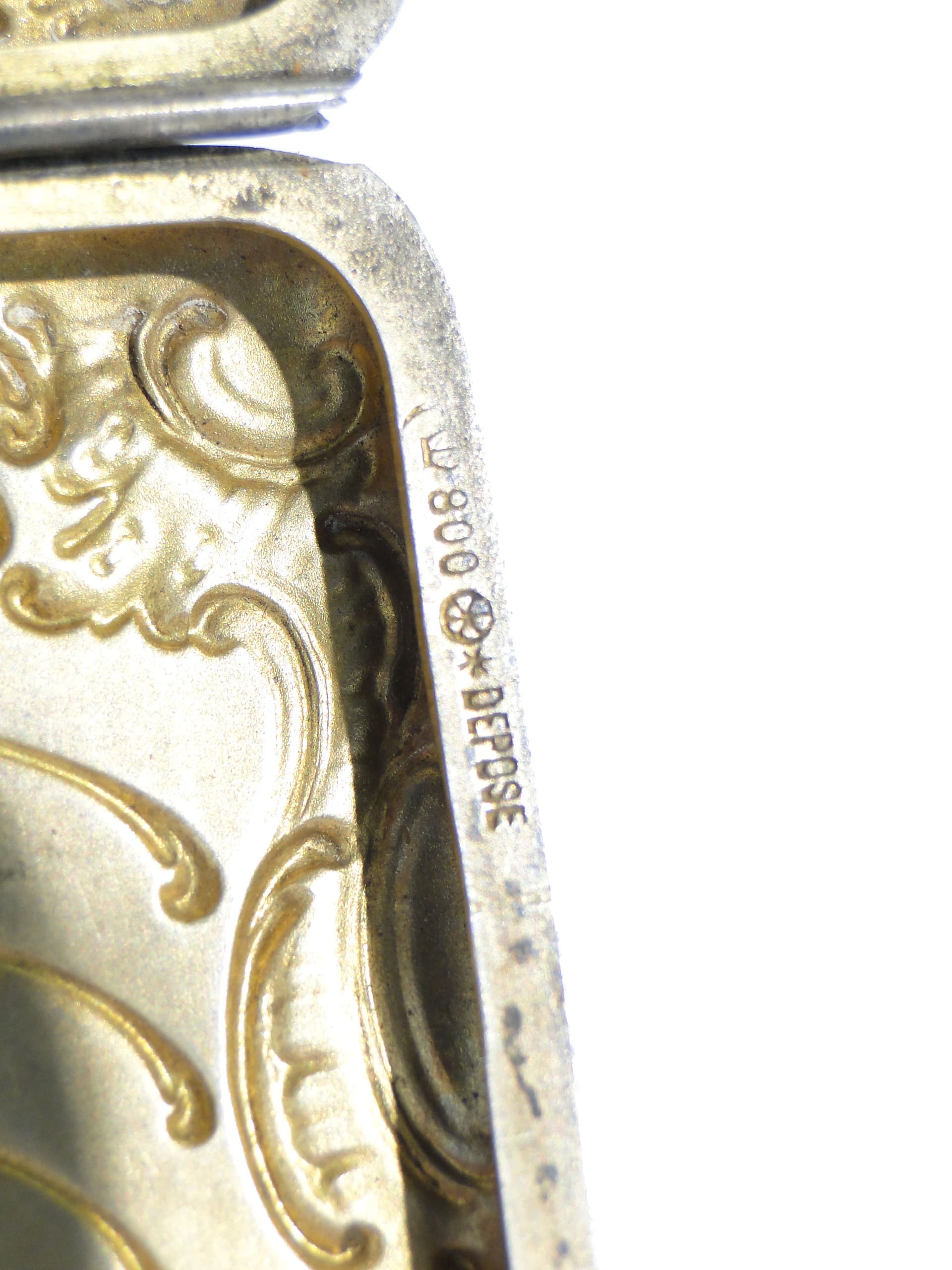 Papierośnica secesyjna, srebro, Austria, początek XX w. - 262773