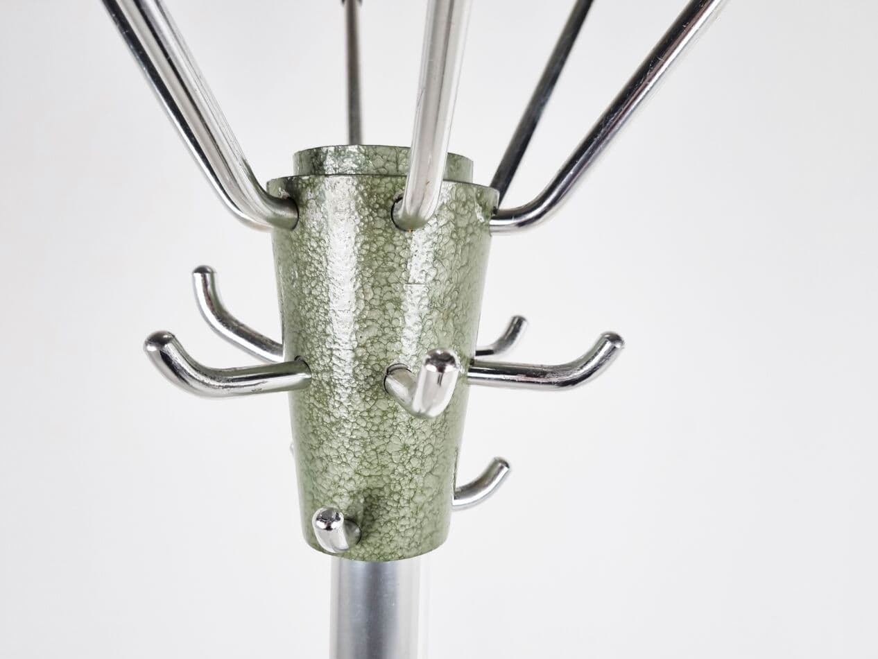 Wieszak stojący, szary, metal, lata 60. - 262836