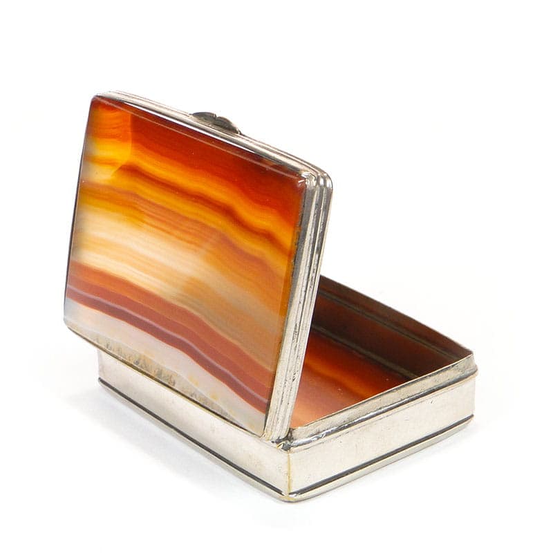 Pigularz, onyks multicolor, mosiądz bielony, Austria, XIX wiek