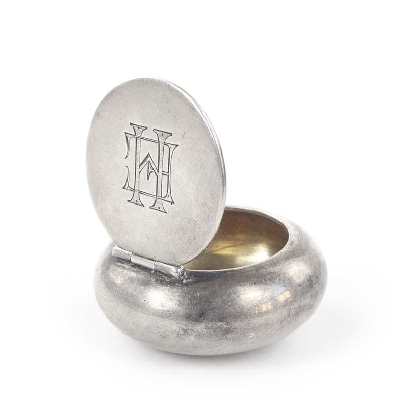 Tabakiera Art Deco, srebro, Szwecja, lata 20. - 265614