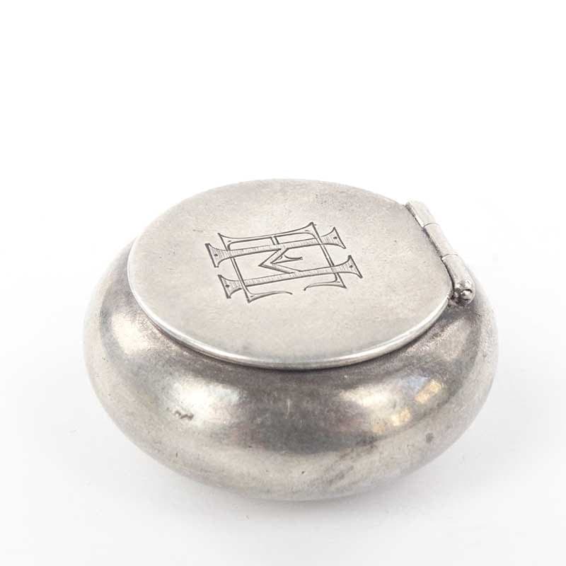 Tabakiera Art Deco, srebro, Szwecja, lata 20. - 265616