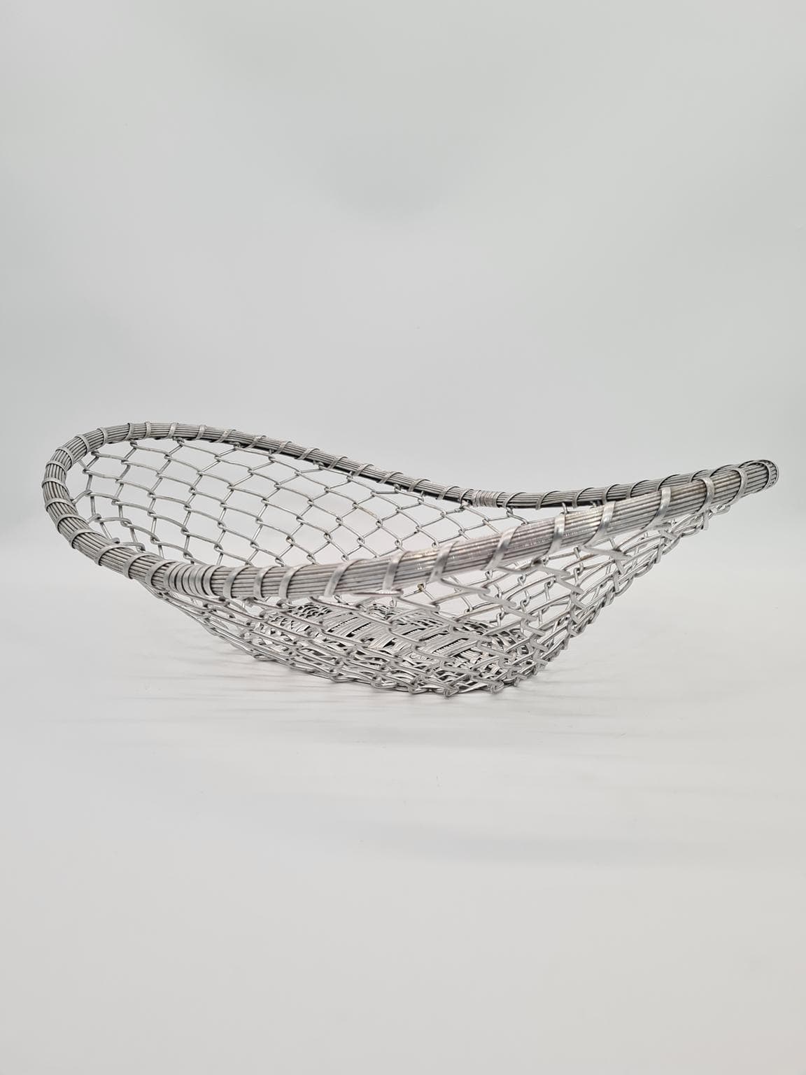 Kosz na owoce, srebrny, aluminium, Francja, lata 60. - 270613