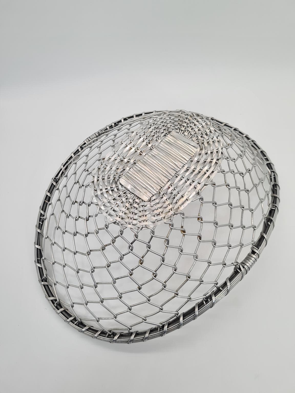 Kosz na owoce, srebrny, aluminium, Francja, lata 60. - 270615