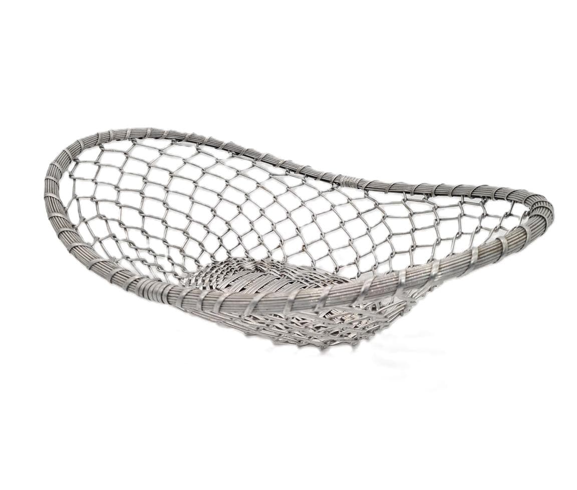 Kosz na owoce, srebrny, aluminium, Francja, lata 60.