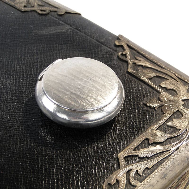 Tabakiera Art Deco, srebrna, mosiądz, Austria, lata 20. - 271939