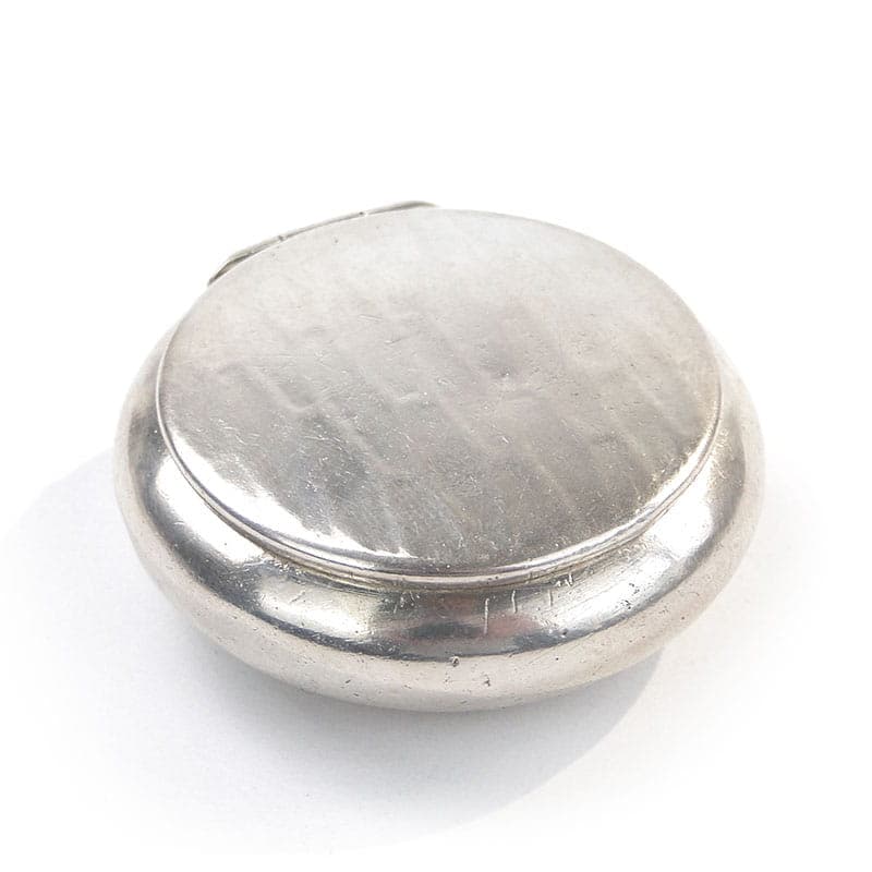 Tabakiera Art Deco, srebrna, mosiądz, Austria, lata 20.