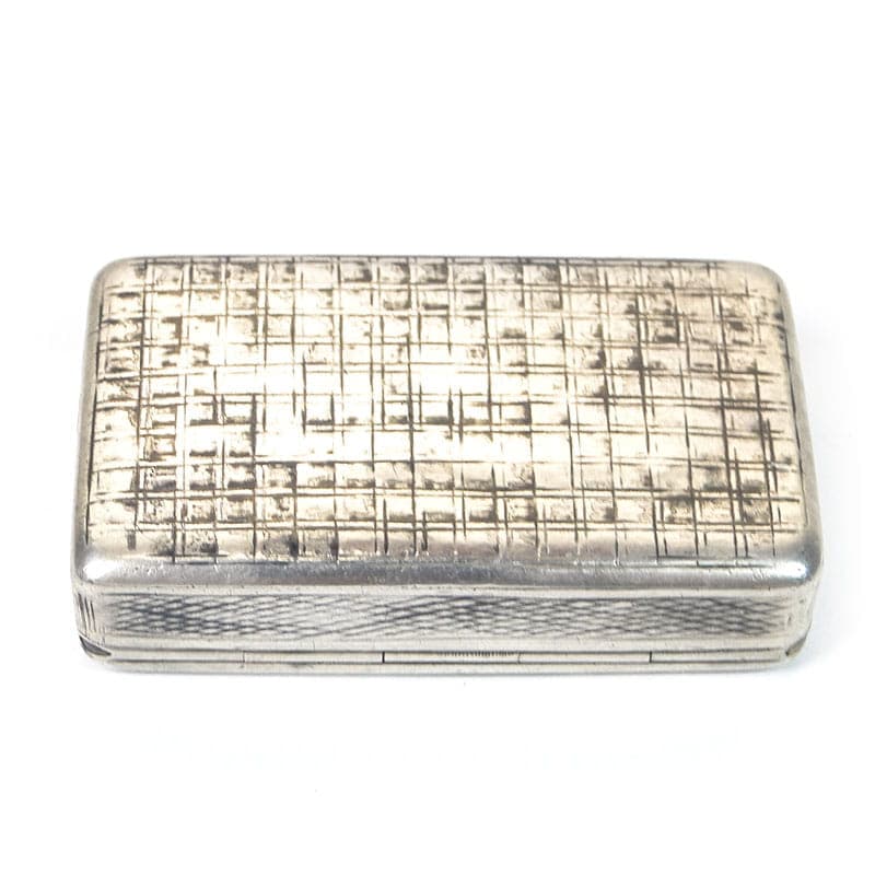 Tabakiera, srebro, Rosja, XIX w. - 273386