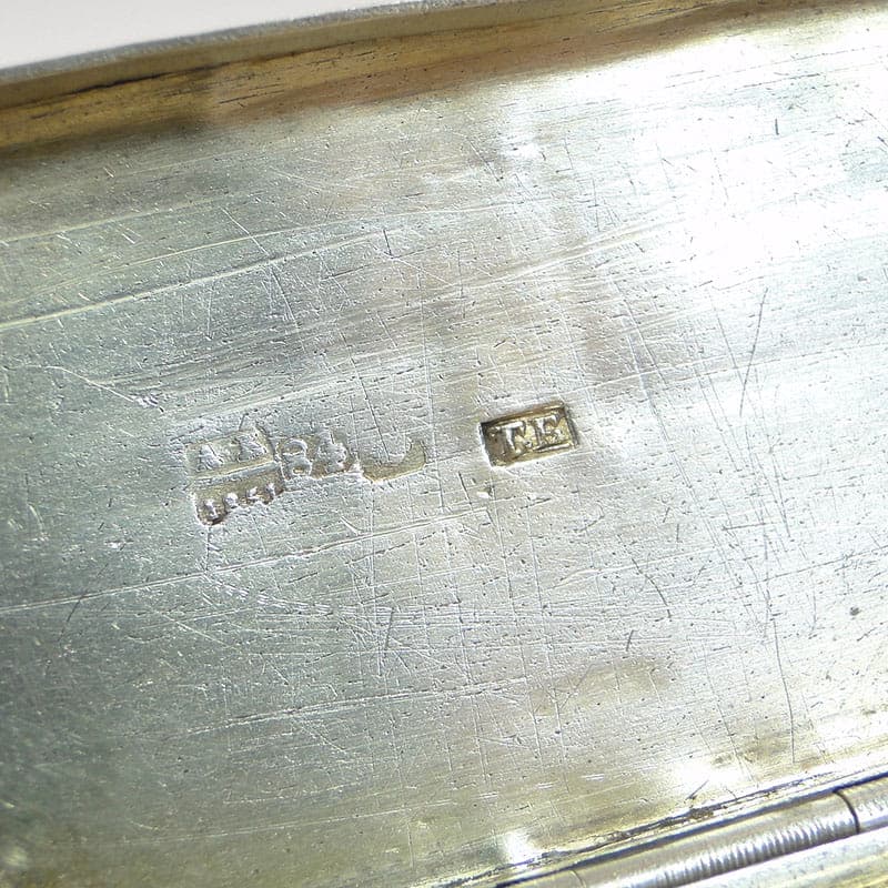 Tabakiera, srebro, Rosja, XIX w. - 273390