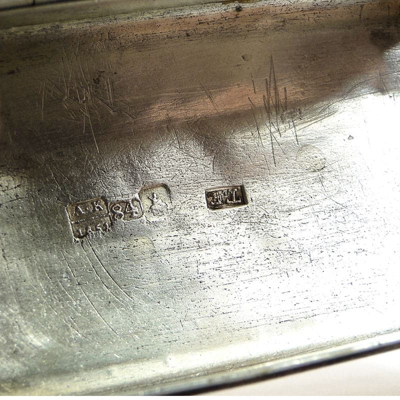 Tabakiera, srebro, Rosja, XIX w. - 273392