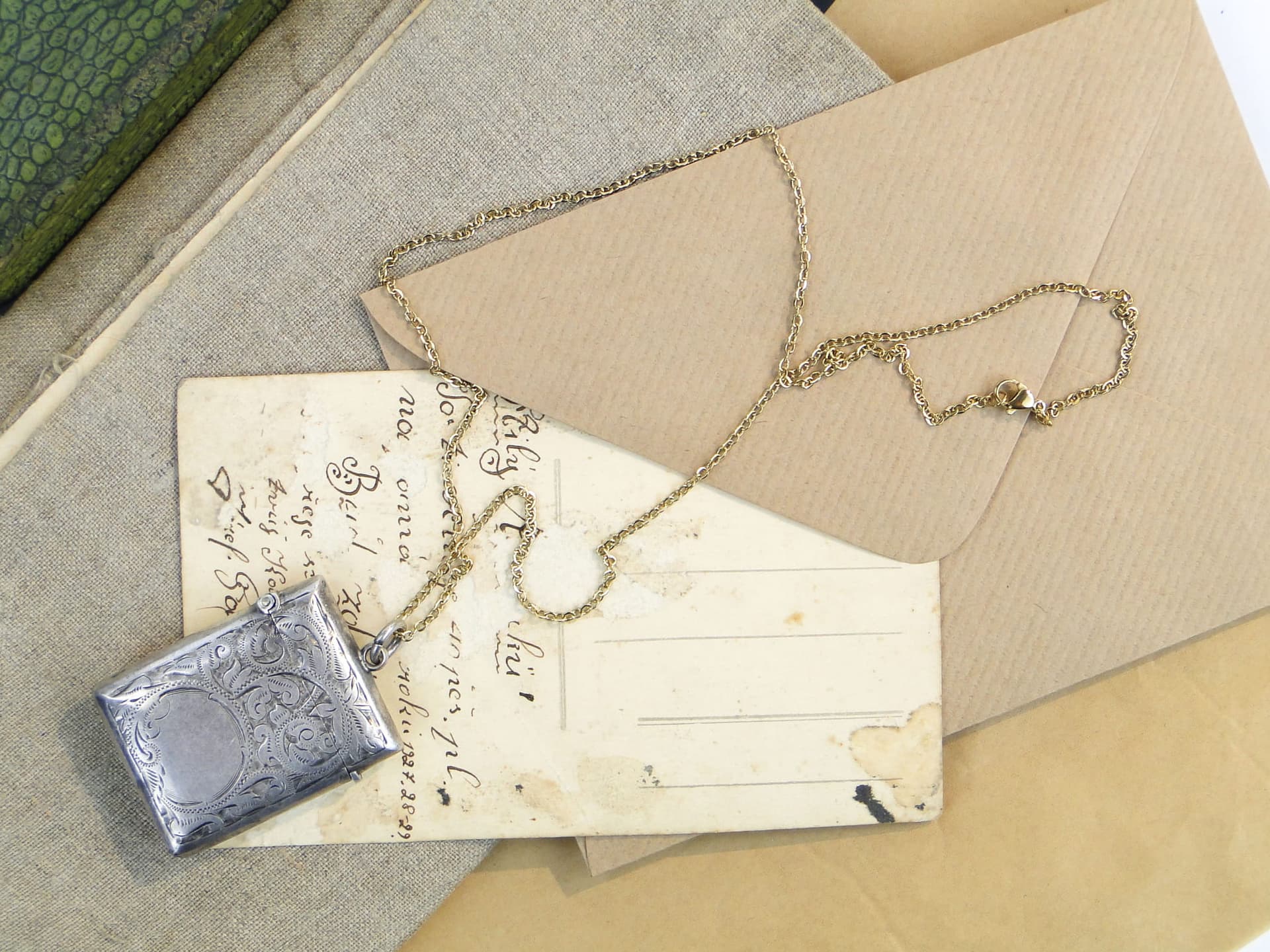 Etui na zapałki, srebro, Wielka Brytania, początek XX w. - 273824