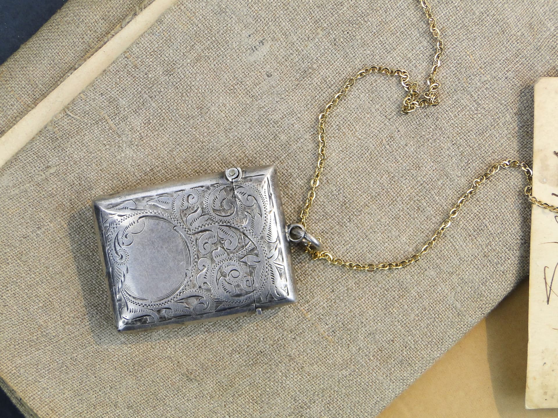 Etui na zapałki, srebro, Wielka Brytania, początek XX w. - 273827