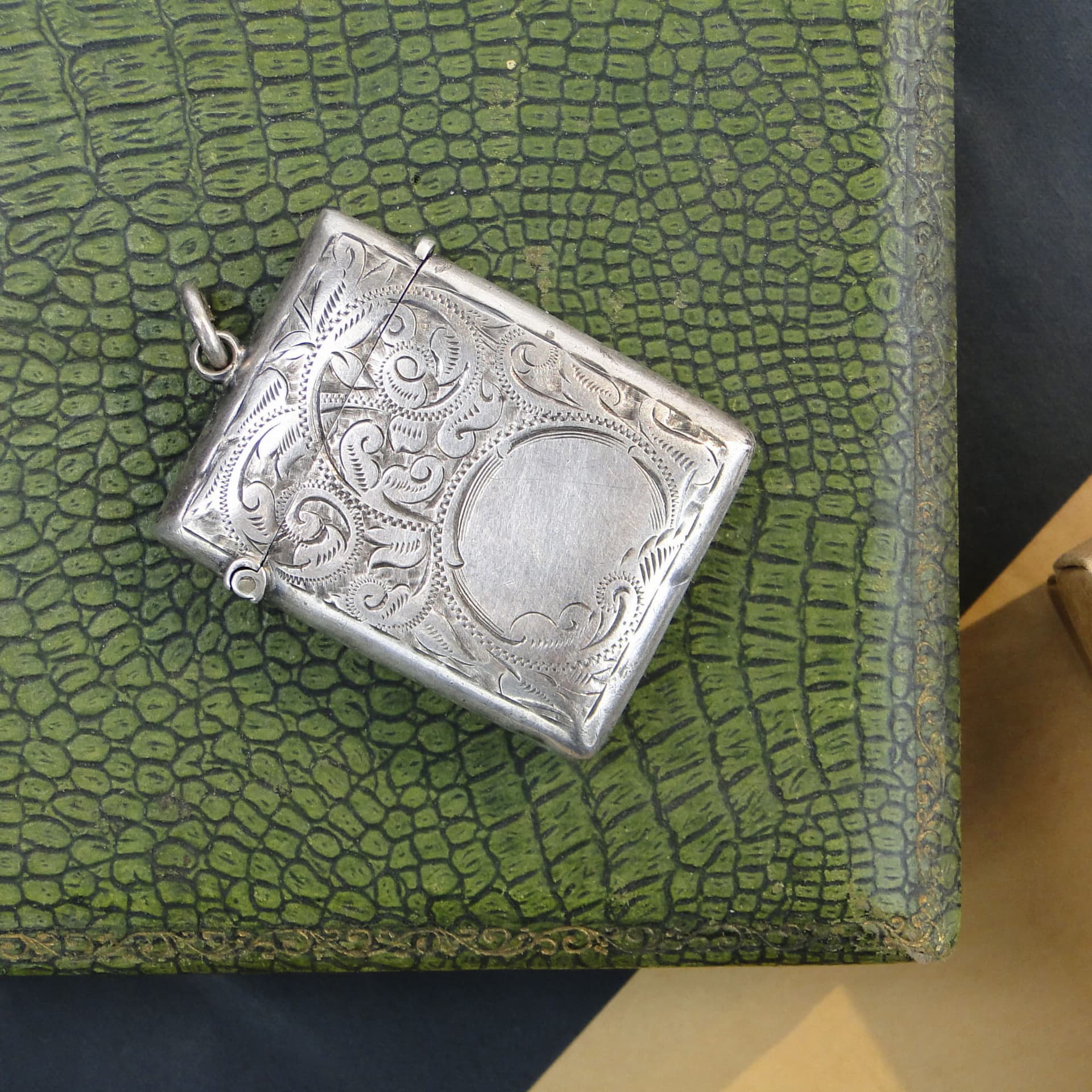 Etui na zapałki, srebro, Wielka Brytania, początek XX w. - 273830