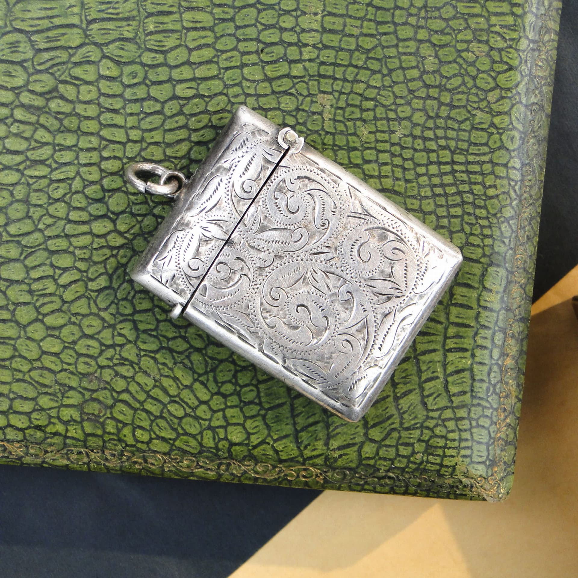 Etui na zapałki, srebro, Wielka Brytania, początek XX w. - 273828