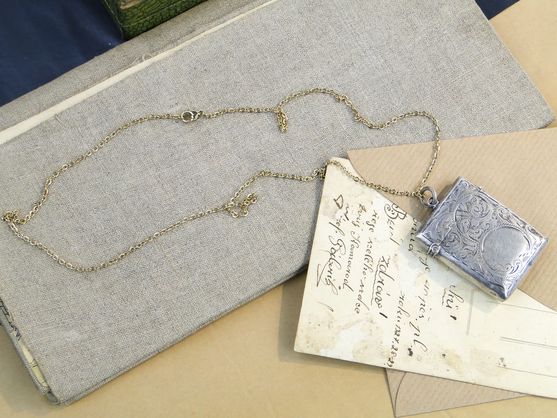 Etui na zapałki, srebro, Wielka Brytania, początek XX w. - 273818