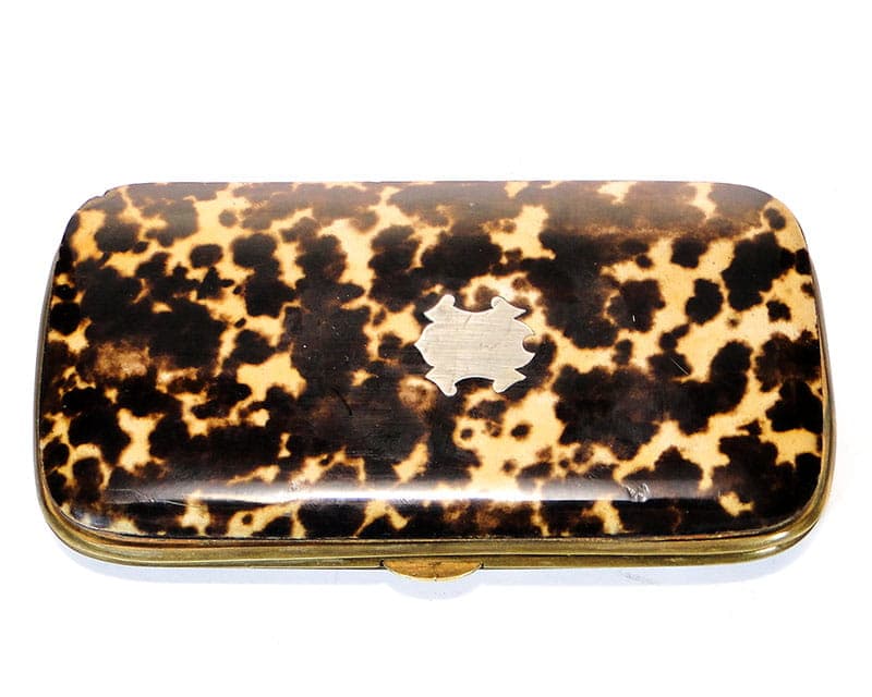 Etui na cygaretki, brązowy, Austria, XIX wiek