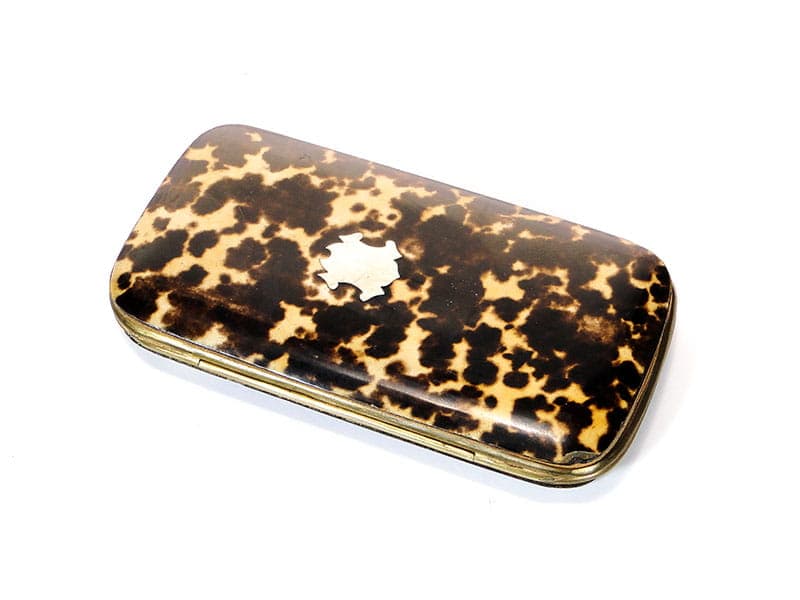 Etui na cygaretki, brązowy, Austria, XIX wiek - 273843