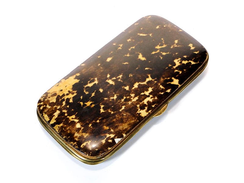 Etui na cygaretki, brązowy, Austria, XIX wiek - 273844