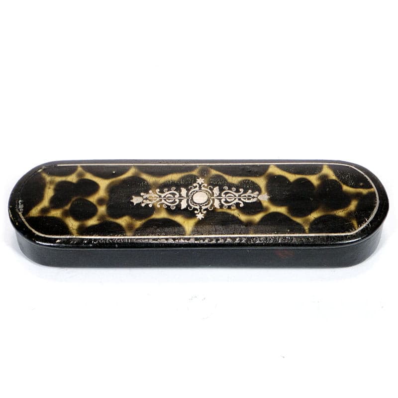 Etui dekoracyjne Biedermeier, czarne, Austria, XIX wiek