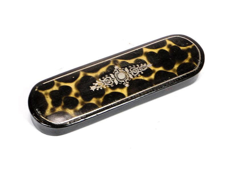 Etui dekoracyjne Biedermeier, czarne, Austria, XIX wiek - 273851