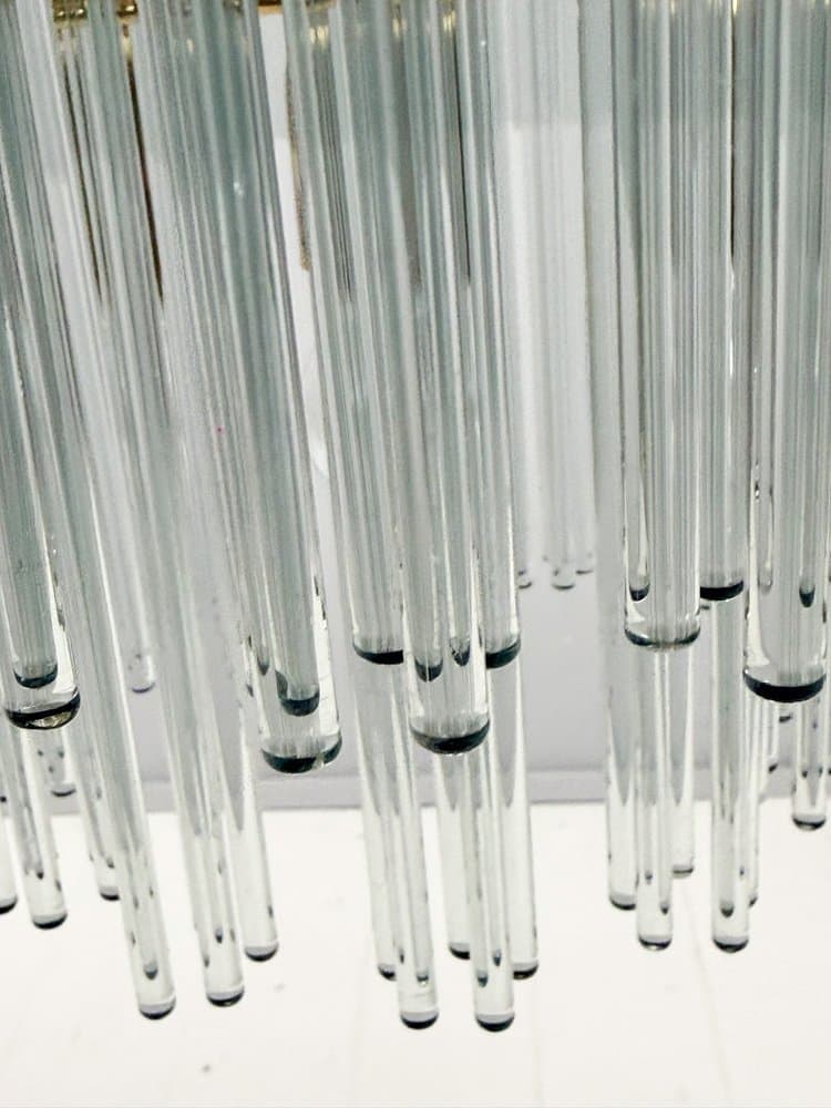 Żyrandol, złoty, mosiądz, proj. G. Sciolari, Włochy, lata 70. - 276324