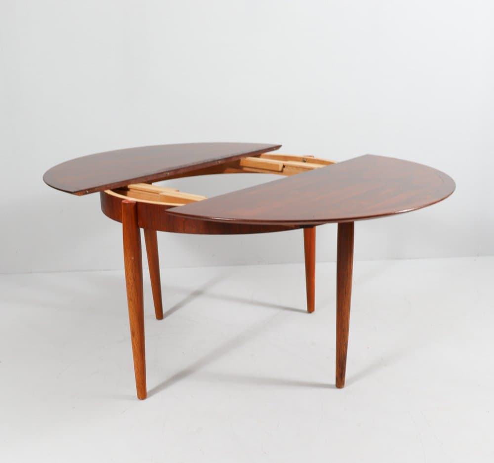 Dining Table, brown rosewood, by E. M. Dettinger, Germany, 1960s. - 276271