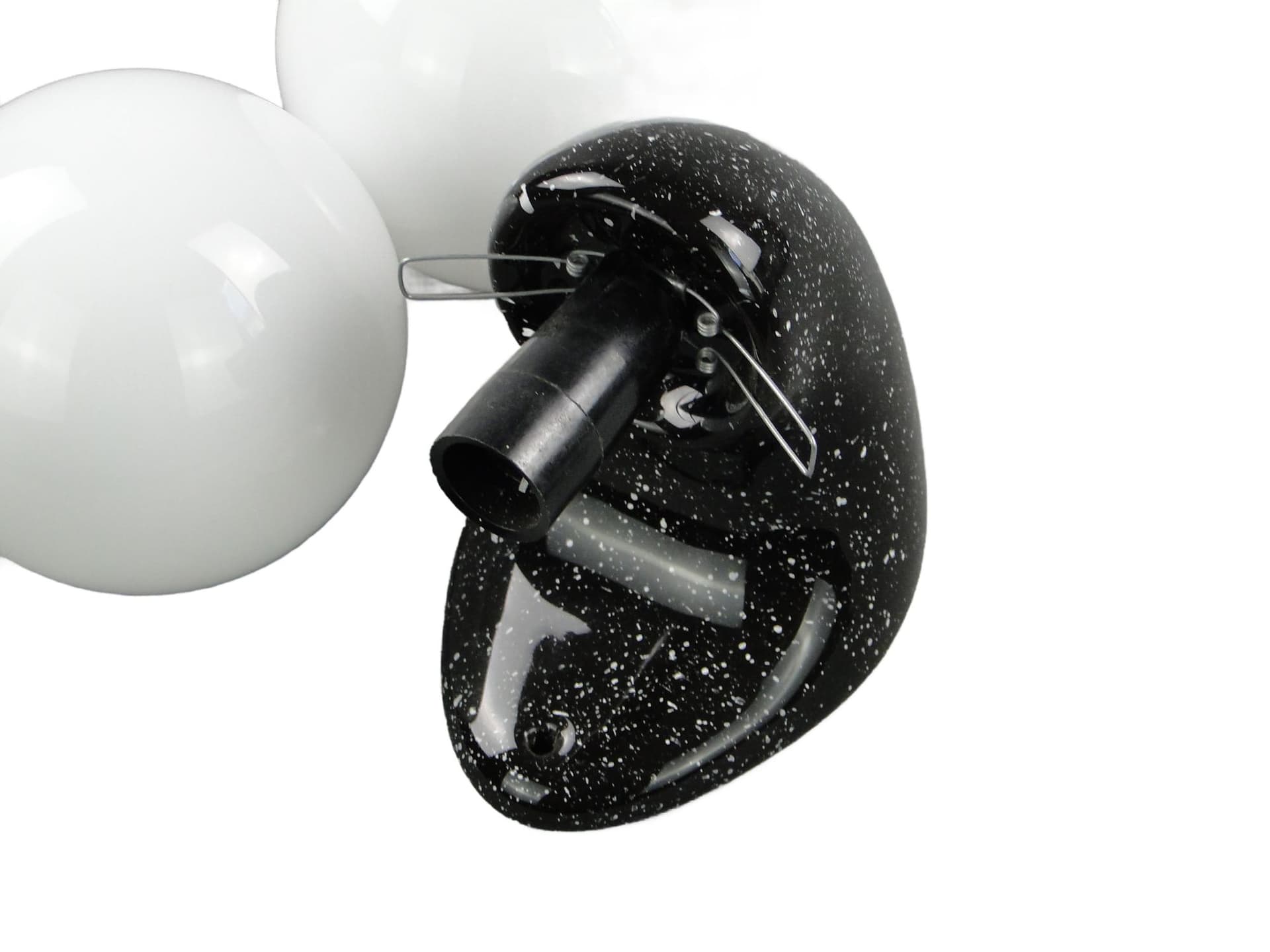 Para kinkietów Space Age, ceramika czarna, Polska, lata 70. - 99984