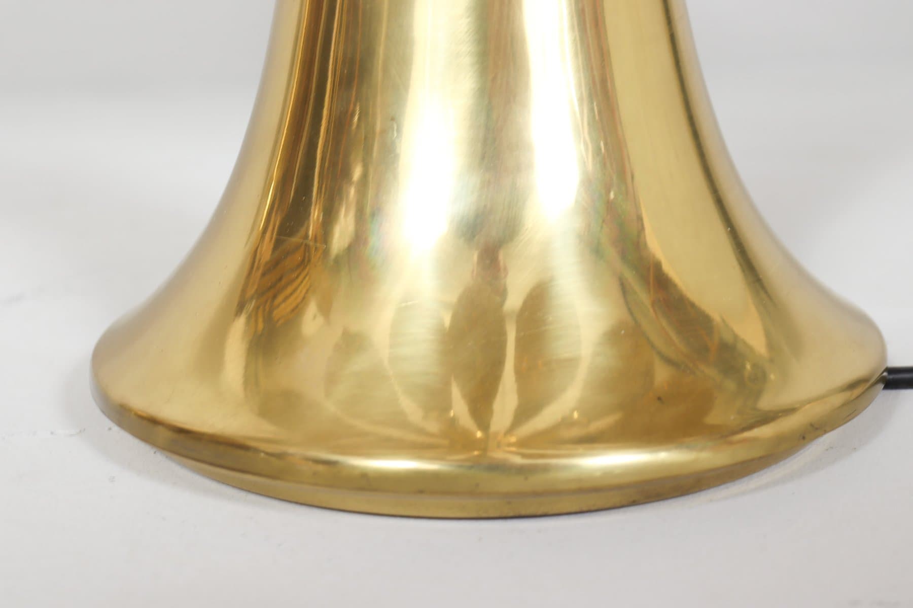 Para lamp stołowych Ippocastano, mosiądz złoty, proj. C. Giorgi, Włochy, lata 70. - 276165